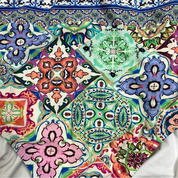 Nanette Leapore Positano Italian print one piece swimsuit. Size small - Picture 4 of 12